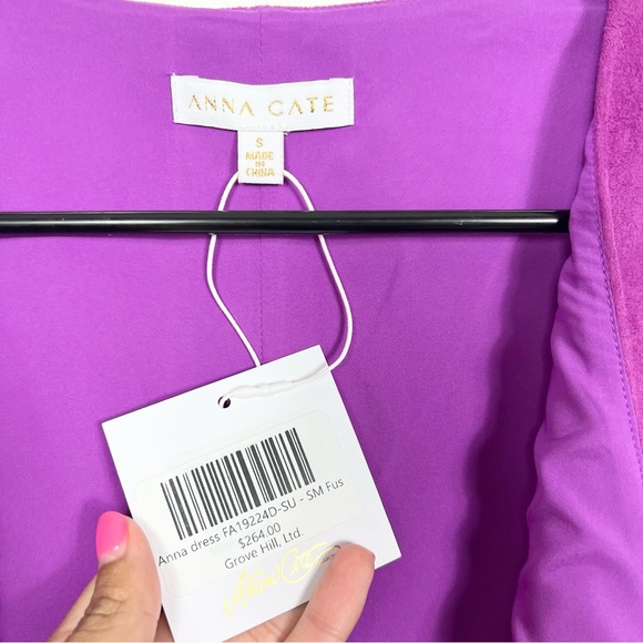 Anna Cate Tuckernuck Dora suede drop waist ruffle hem mini dress NWT small - Picture 3 of 7